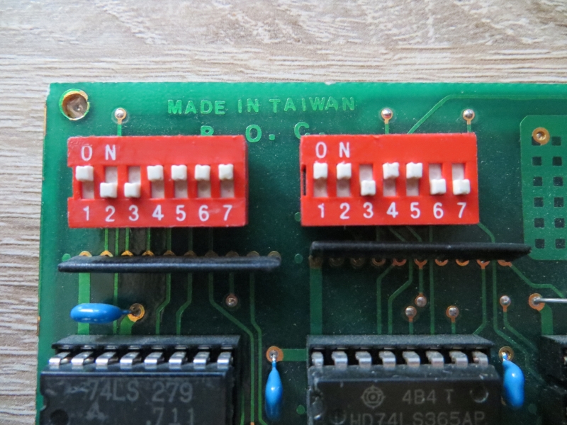 ppel IIe - Super Serial Card - DIP-Schalter