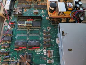 Atari ST - MonSTer - Mega ST Mainboard vor Einbau