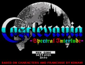 Castlevania - Menü