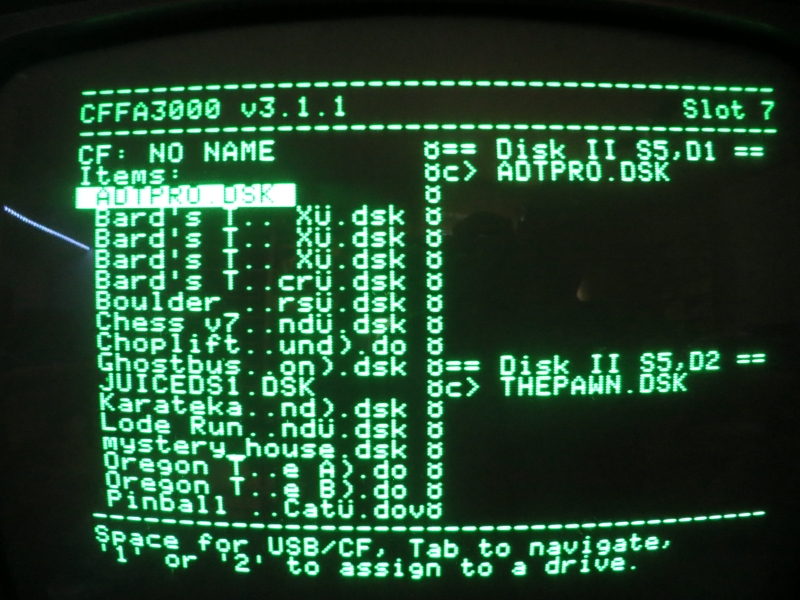 CFFA3000 - Disk Assignment