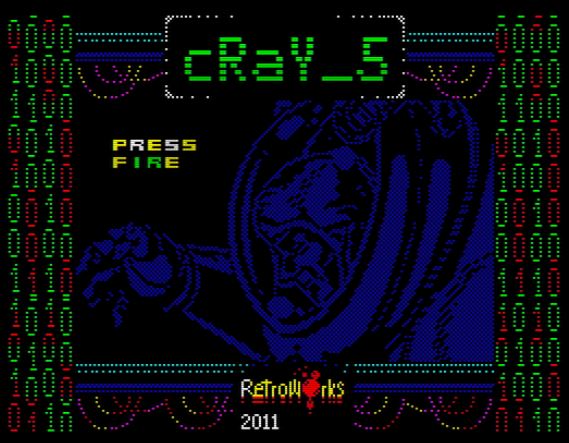 Cray 5 - Startbildschirm