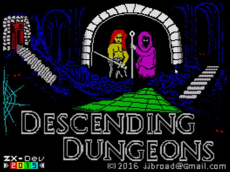 Descending Dungeons [Sinclair ZX Spectrum]