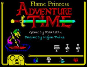 Flame Princess Adventure Time - Menü