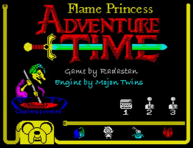 Flame Princess Adventure Time - Menü