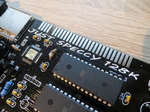 Just Speccy 128K - Schriftzug