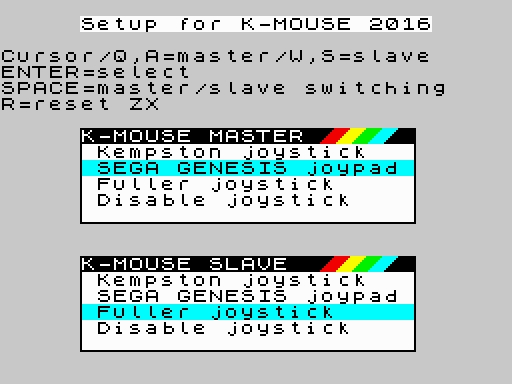 K-Mouse 2016 LP Menü