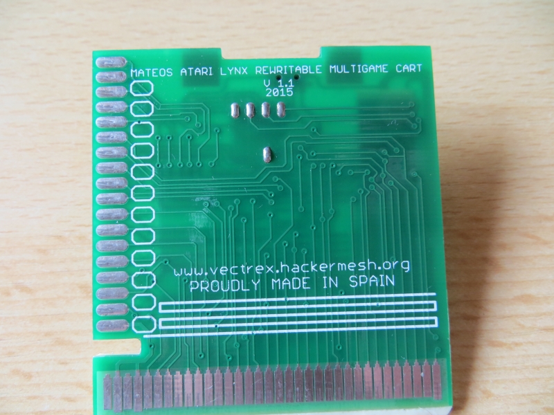 Lynx - Rewritable Multigame Cartridge - Rückseite