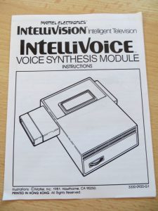 Matell Intellivision - IntelliVoice - Manual