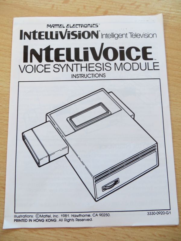 IntelliVoice [Mattel Intellivision]