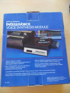 Matell Intellivision - IntelliVoice - Rückseite Schachtel