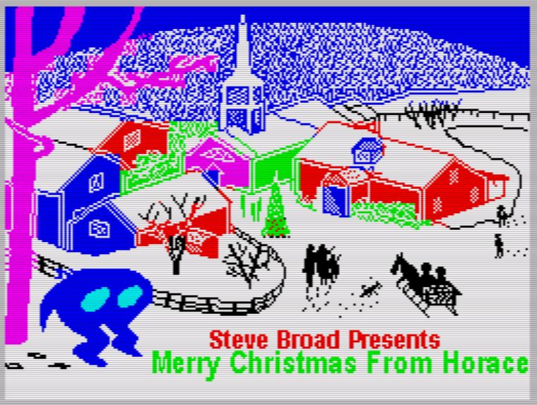 Merry Christmas from Horace [Sinclair ZX Spectrum]