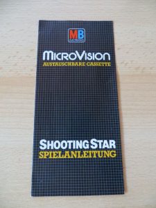 Microvision - Shooting Star Spielanleitung