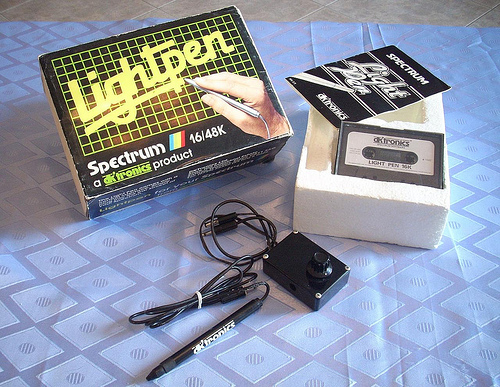 dk'tronics Light Pen - Interface mit Knopf
