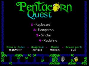 Pentacorn Quest - Menü