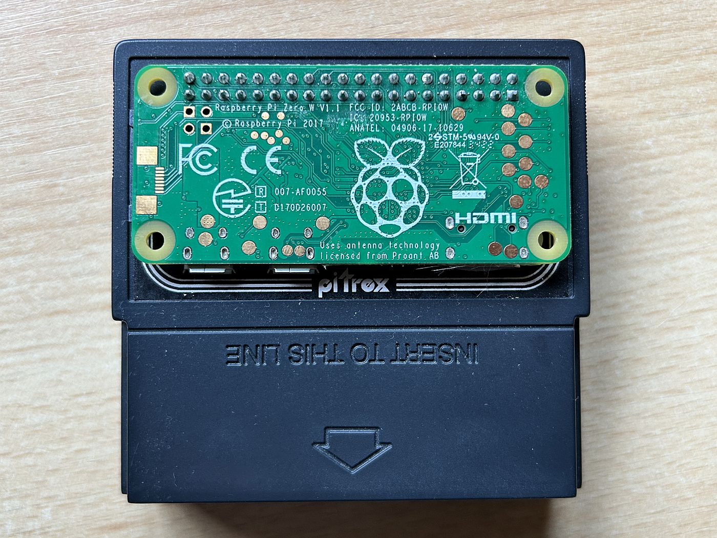 piTrex - Oberseite mit RasPi