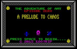 A Prelude To Chaos - StartScreen