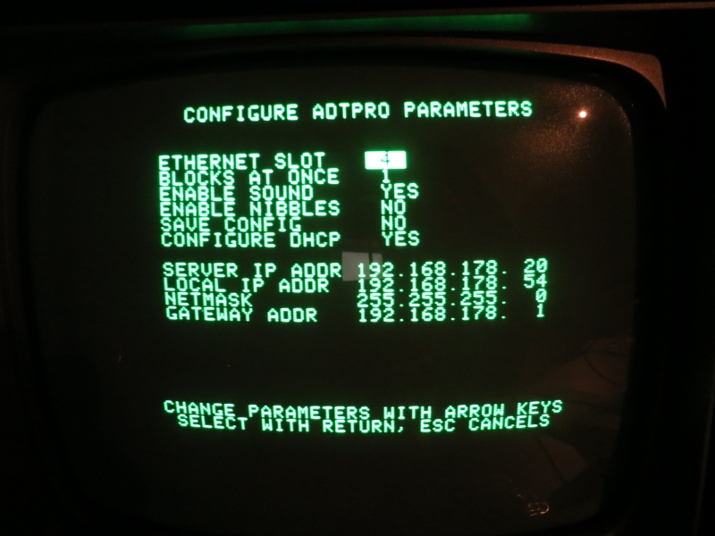 Uthernet II - ADTPro Config
